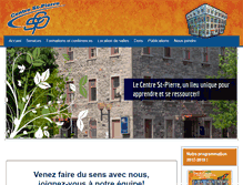 Tablet Screenshot of centrestpierre.org